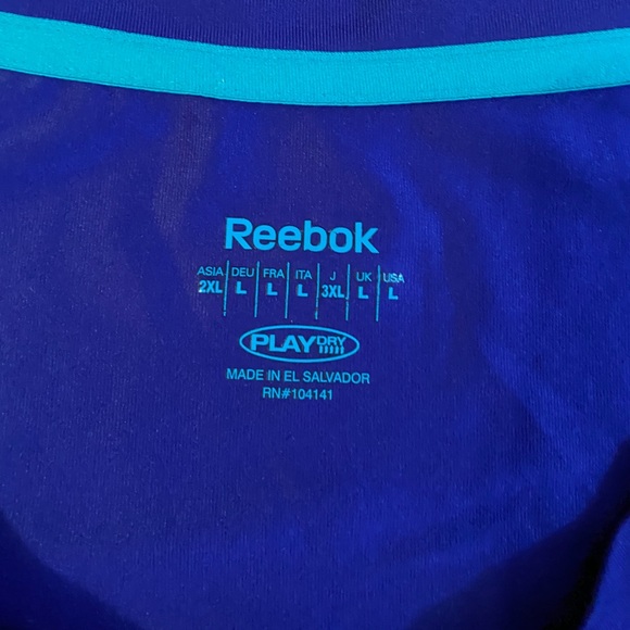 Reebok purple Play-Dry tee size L - Picture 2 of 4